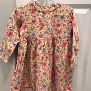 Baby Lulu Boutique Cornflower Yellow Floral Long-Sleeved Dress 4T